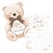 Big Dot of Happiness We Can Bearly Wait - Shaped Fill-In Invitations - Teddy Bear Baby Shower Invitation Cards with Envelopes - Set of 12